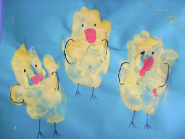 handprint chicks