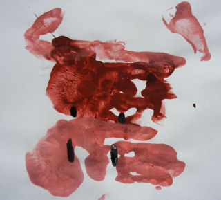Handprint Ox Head Painting