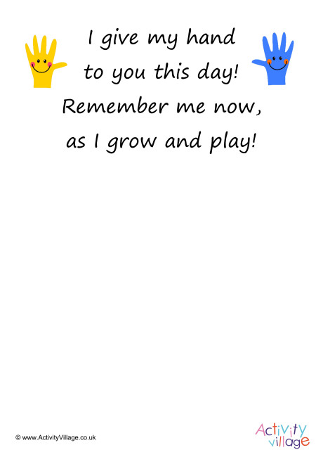 Handprint Poem 3