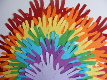 handprint rainbow