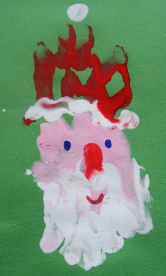 Handprint Santa