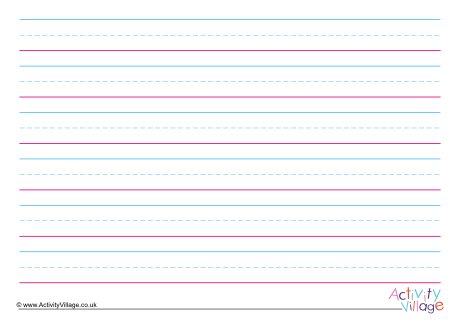 Handwriting lines landscape 2cm spacing Handwriting lines landscape 2cm spacing