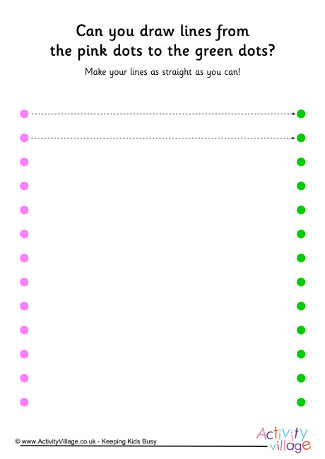 Handwriting readiness dot to dot lines 4