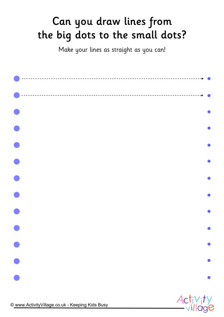 Handwriting readiness dot to dot lines 5