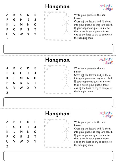 Hangman Printable Hangman Printable