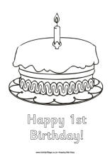 birthday colouring cards