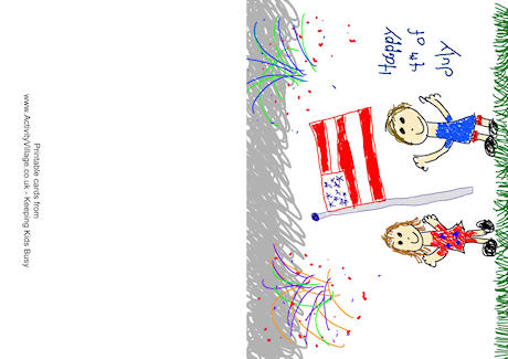 Happy Fourth of July card