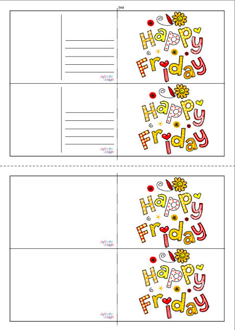 Happy Friday Postcards