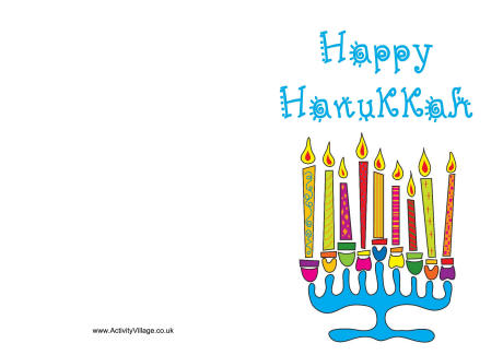 Happy Hanukkah card