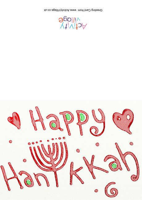 Happy Hanukkah Card 4