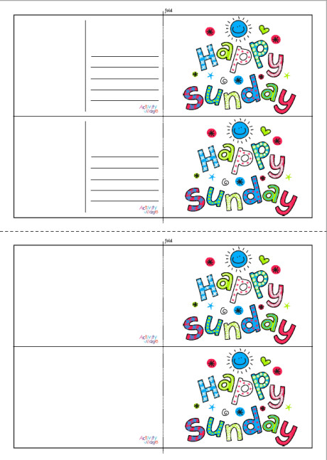 Happy Sunday Postcards
