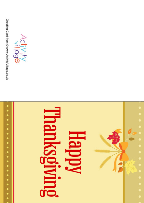 Happy Thanksgiving Card 3