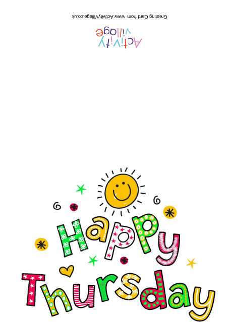 Happy Thursday Card
