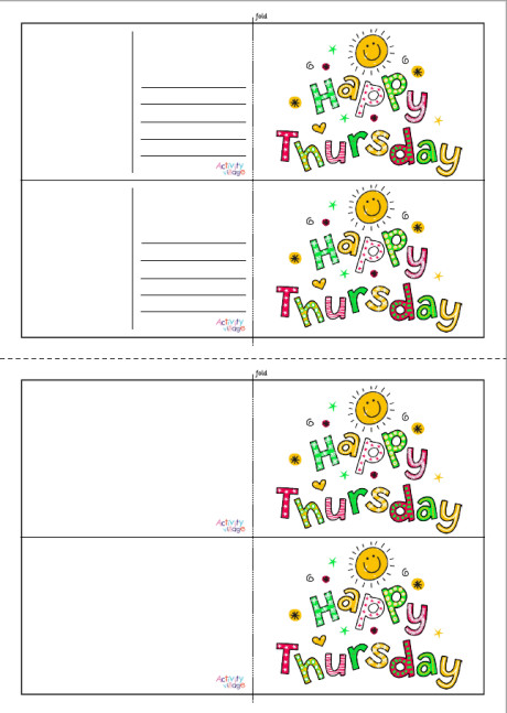 Happy Thursday Postcards