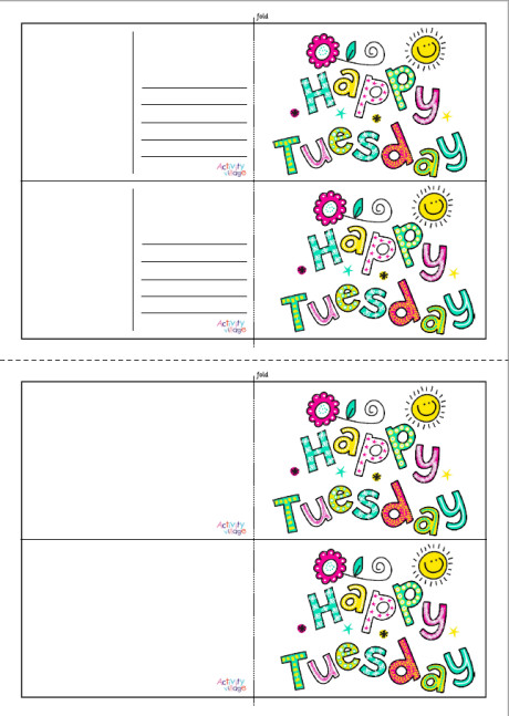 Happy Tuesday Postcards