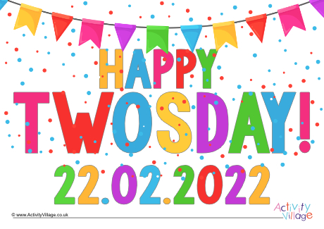 Happy Twosday Poster UK Happy Twosday Poster UK