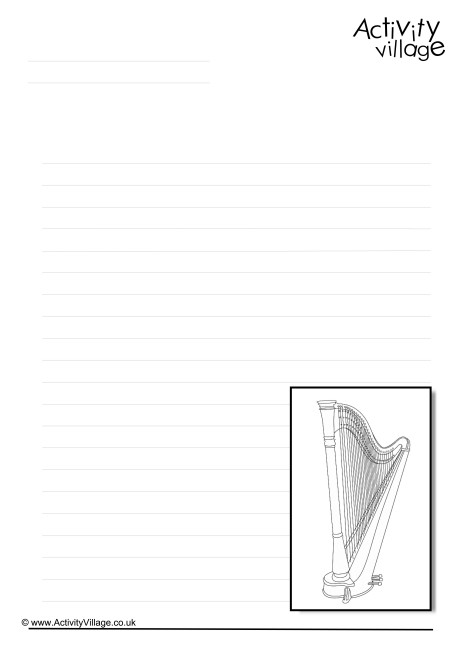 Harp Writing Page