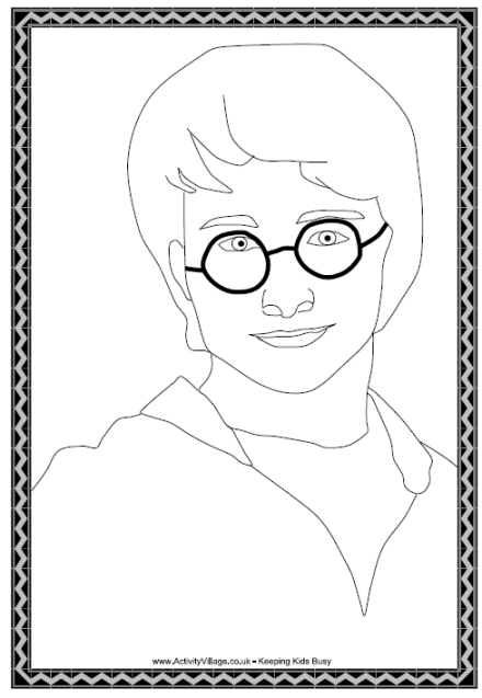 Harry Potter colouring page