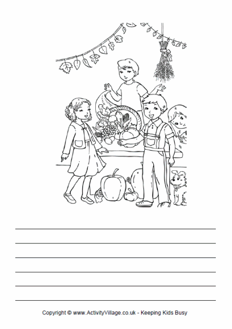Harvest Festival story paper