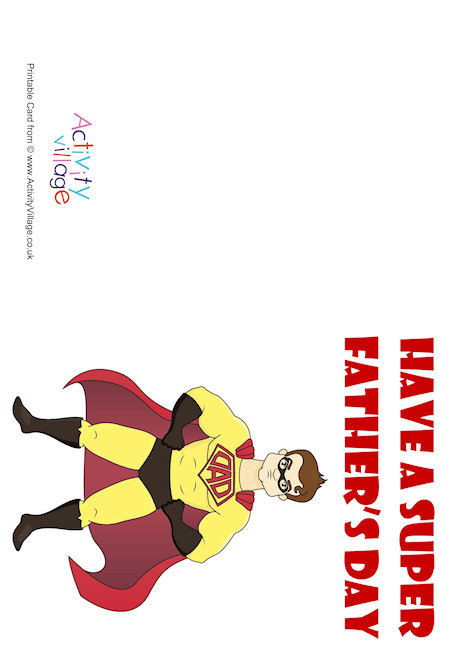 Have a Super Father's Day Card