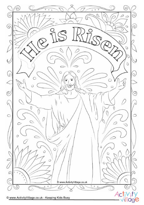 Jesus Has Risen Coloring Page Coloring Pages 4 U - vrogue.co