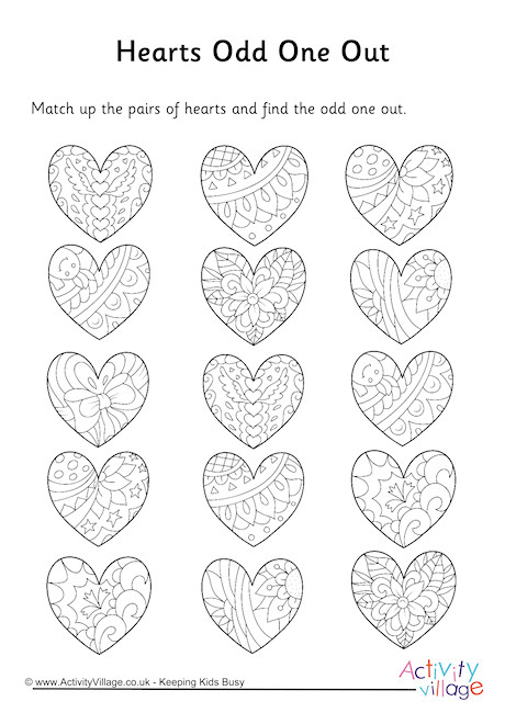Hearts Odd One Out 3