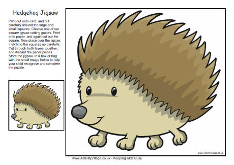 Hedgehog Jigsaw 2 Hedgehog Jigsaw 2