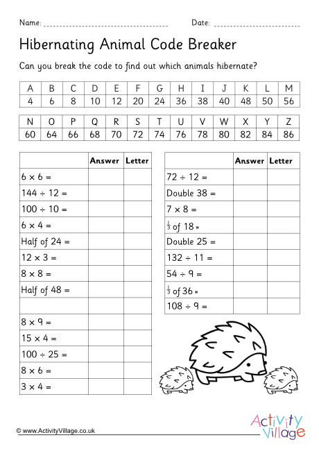 Hibernating animals code breaker 2