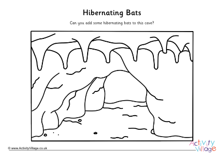 Hibernating bats drawing activity