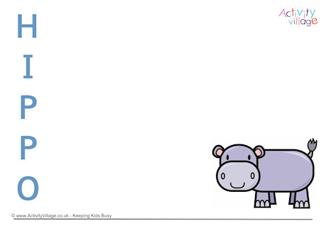 Hippo Acrostic Poem