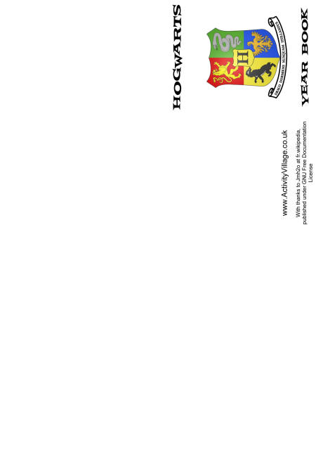 Hogwarts year book printable Hogwarts year book printable