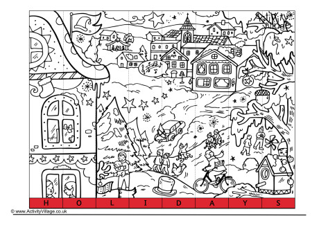 Holidays Spelling Jigsaw Holidays Spelling Jigsaw