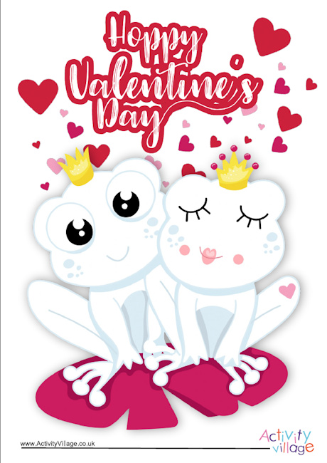 Hoppy Valentine's Day poster