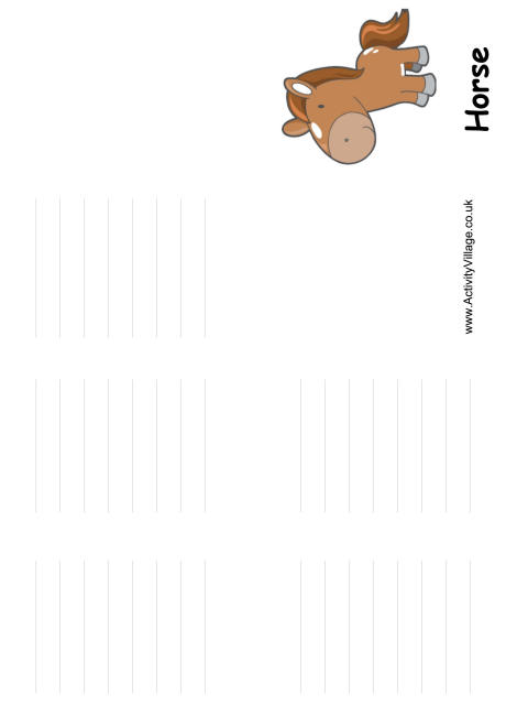 Horse booklet Horse booklet
