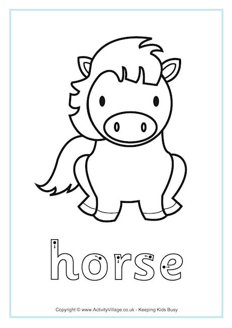 Horse finger tracing