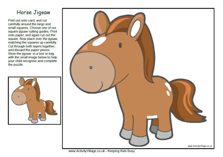 Horse jigsaw Horse jigsaw