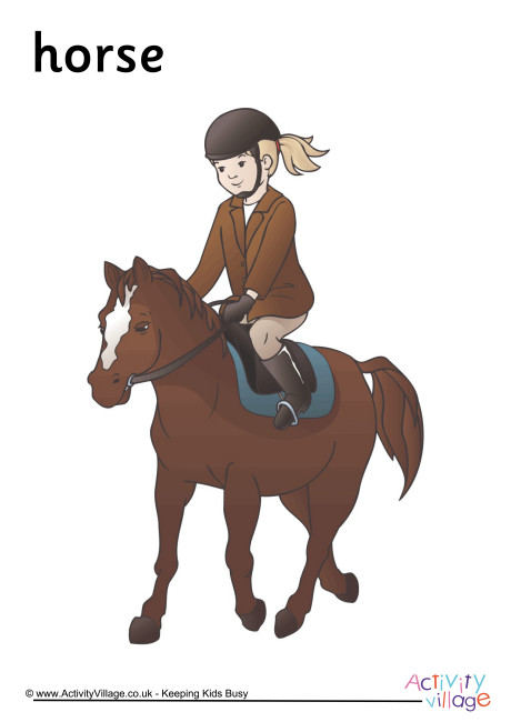 Horseback Poster