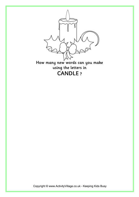 How many new words - Candle