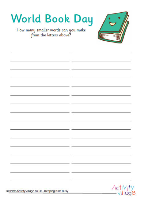 How many words World Book Day