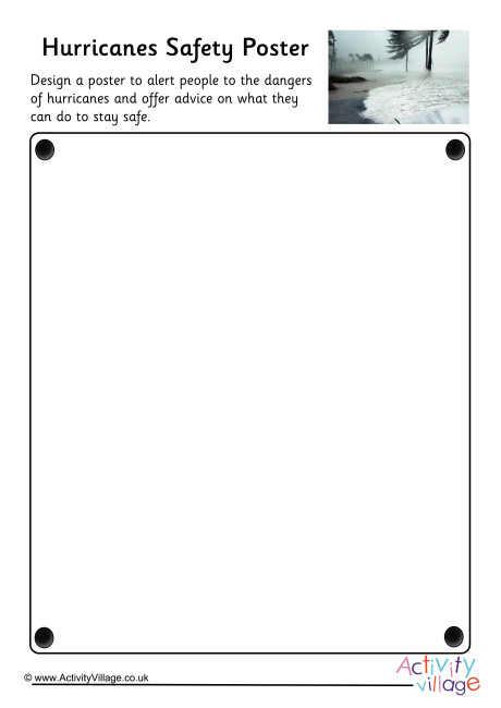 Hurricanes Safety Poster
