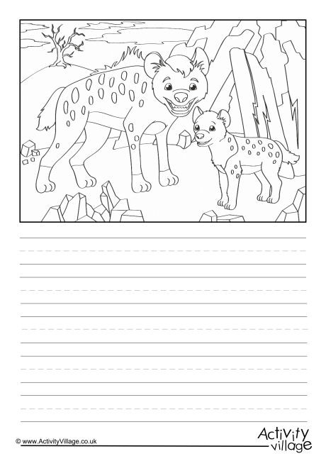 Hyenas Scene Story Paper