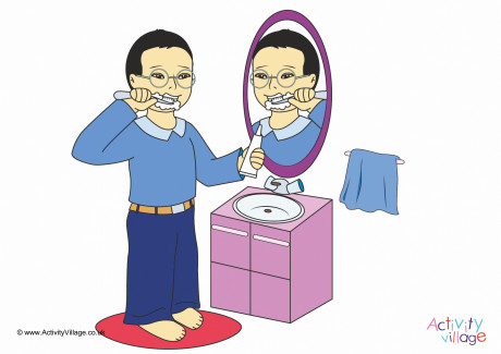I Brush My Teeth Poster
