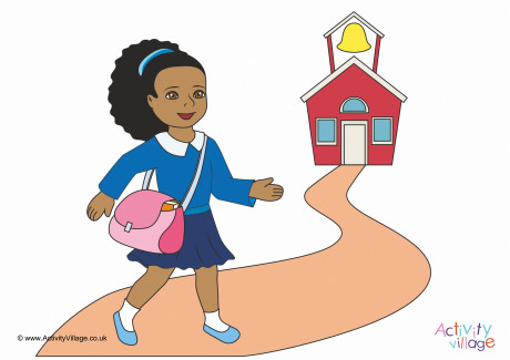 I Go To School Poster