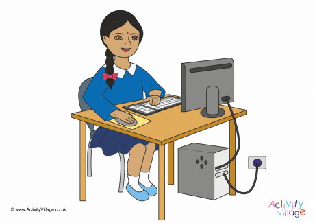 I Work On The Computer Poster