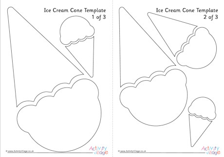 Ice cream cone template 1