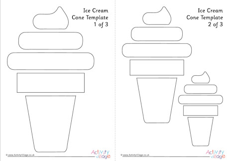 Ice cream cone template 2