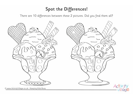 Ice Cream - Find the Differences