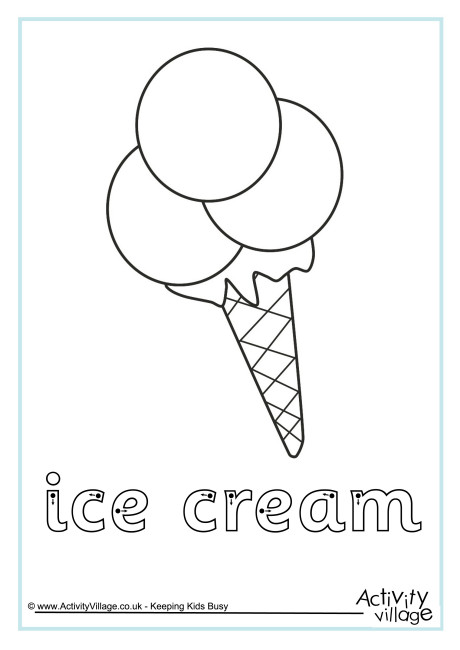 Ice Cream Finger Tracing