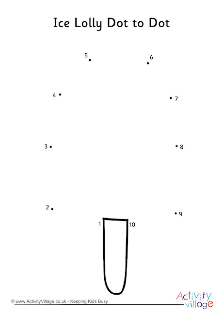Ice Lolly Dot to Dot
