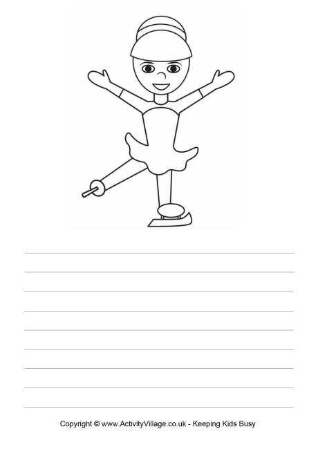 Ice Skating story paper 